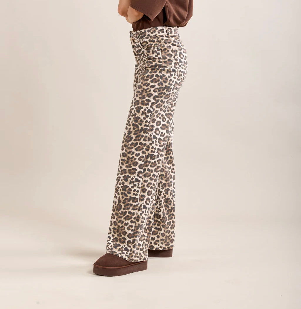 LEOPARD PRINT JEANS