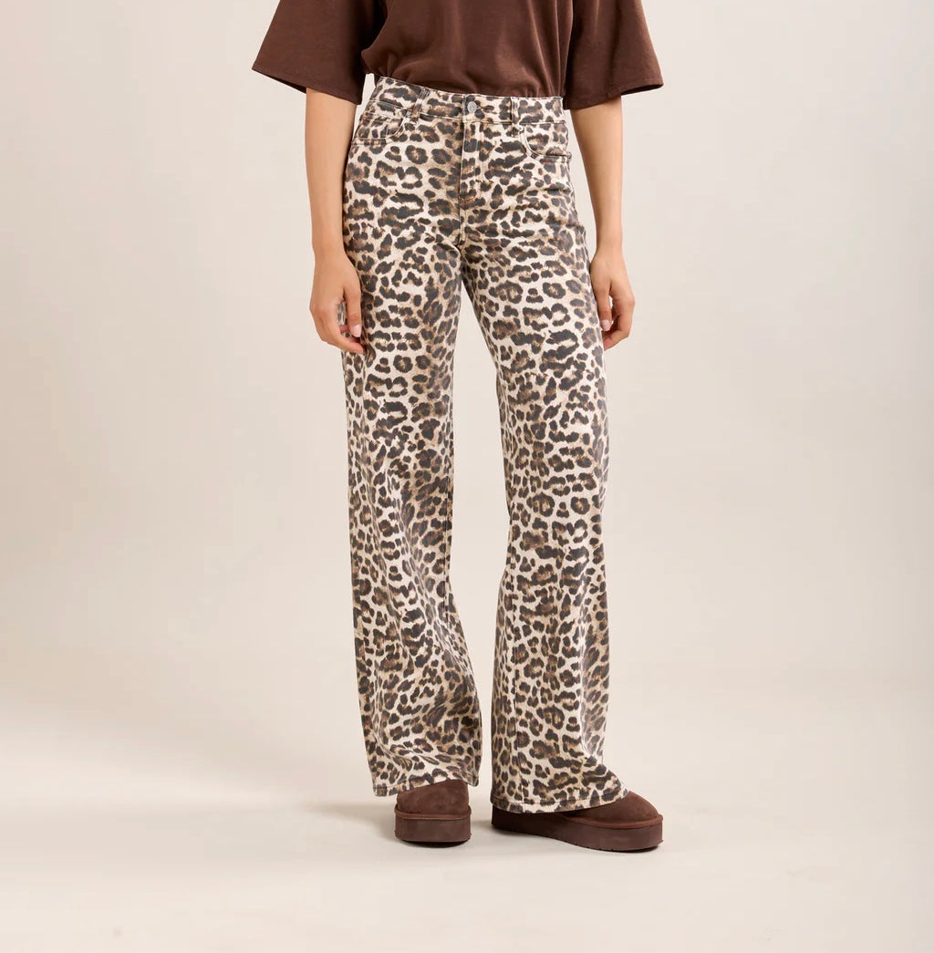 LEOPARD PRINT JEANS