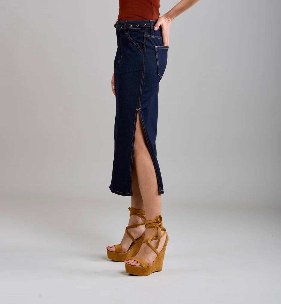 DARK DENIM SKIRT
