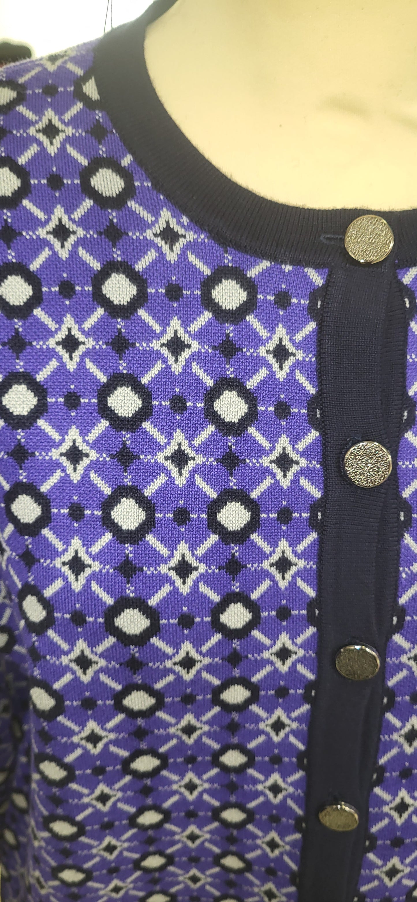 Cobalt Purple Cardigan