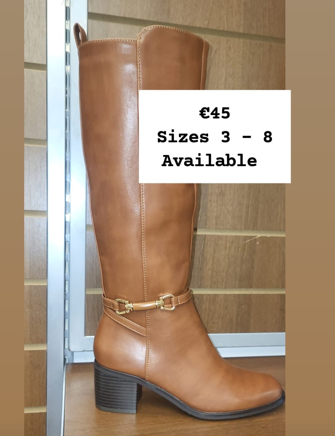 Block Heel Knee-high Boot