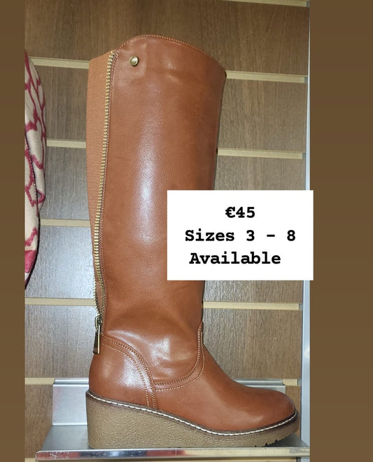 Knee High Wedge Boot