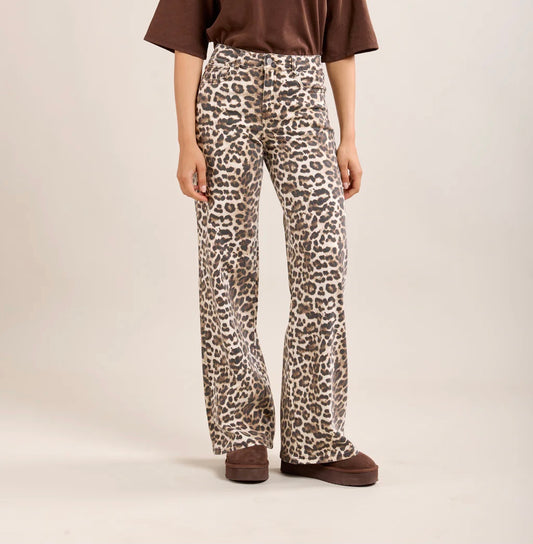 LEOPARD PRINT JEANS