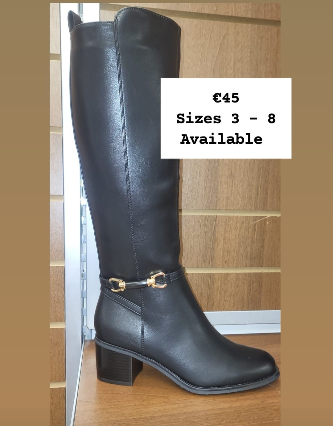 Block Heel Knee-high Boot