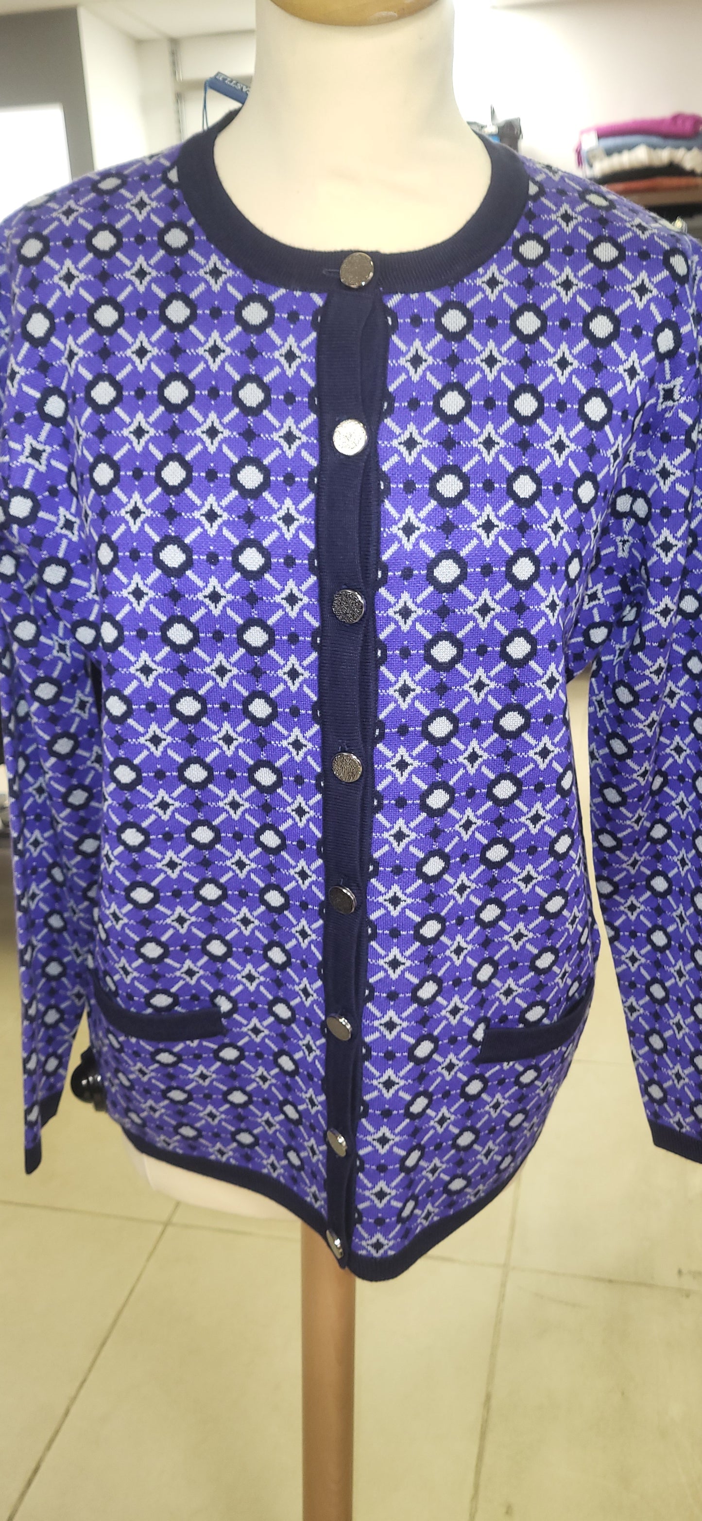 Cobalt Purple Cardigan